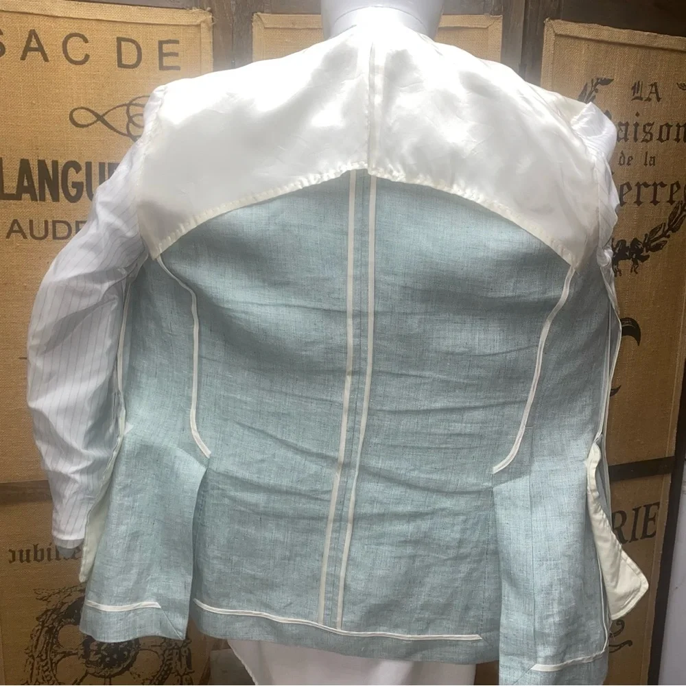Hackett London Linen Hopsack Blazer, 42R